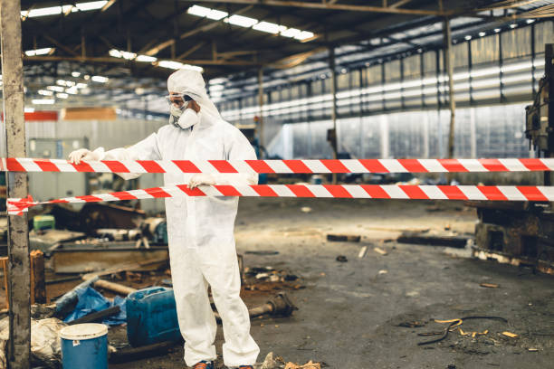 Professional Crime Scene Cleanup technician working in Stewartsville, NJ